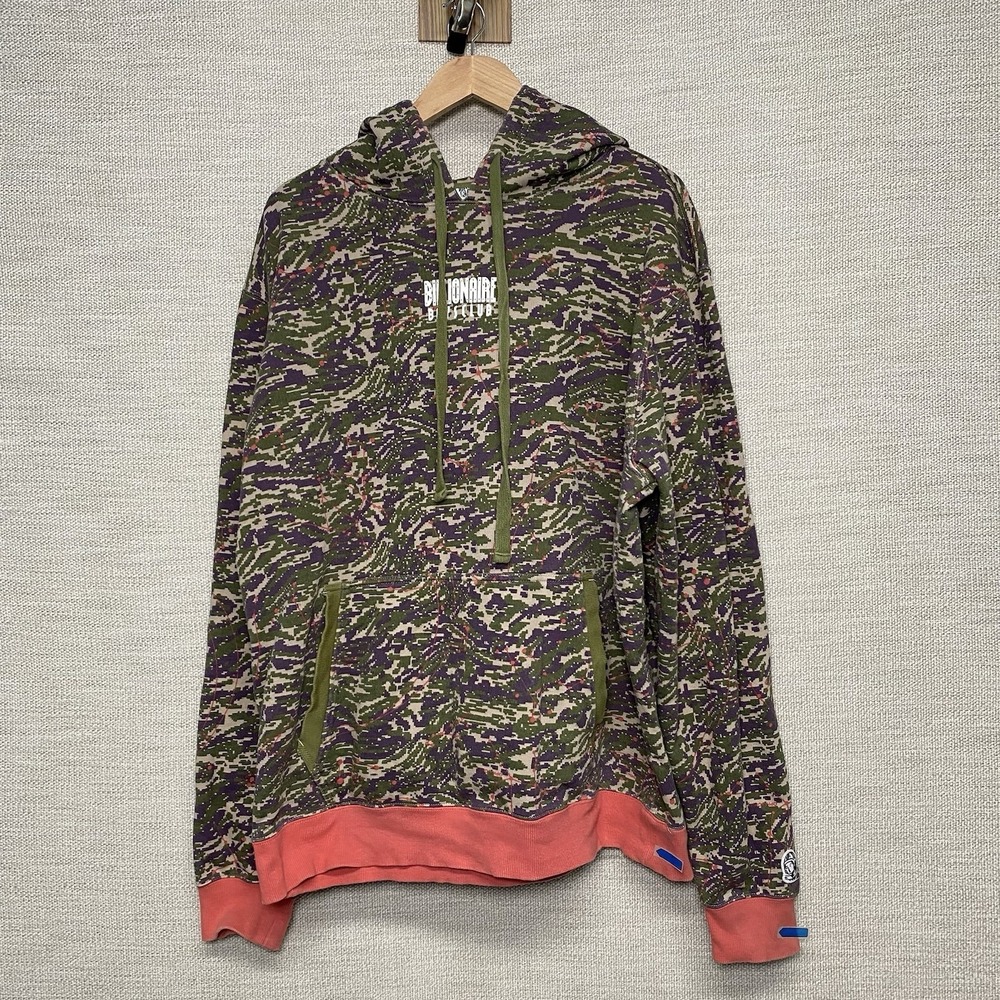 Billionaire Boys Club Ice Cream Hoodie 2XL Digital Camo Coral Faded Pullover